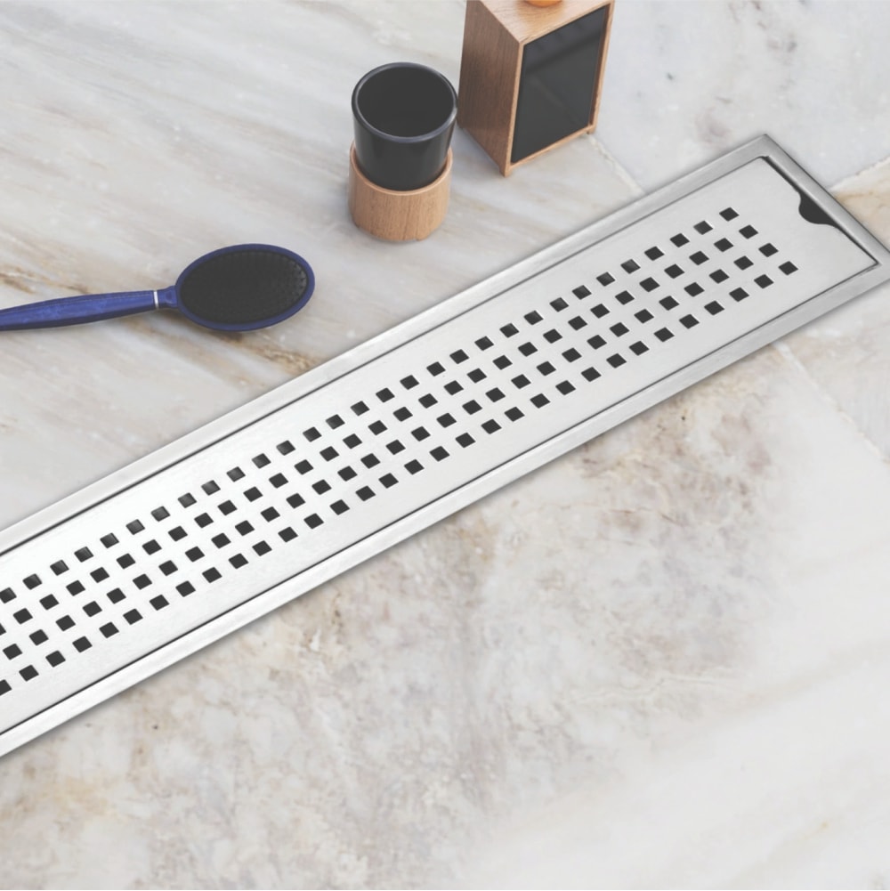 SHOWER CHANNEL DRAINER (SS 304) SATIN FINISH