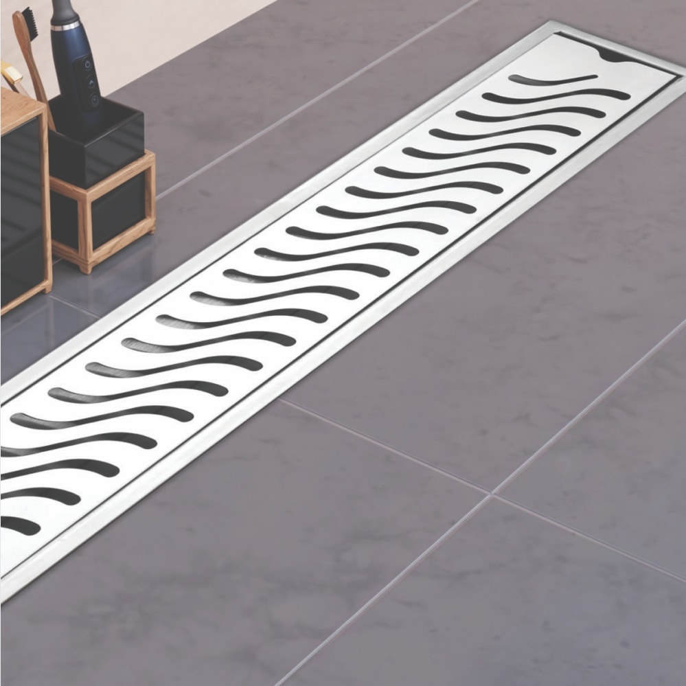 SHOWER CHANNEL DRAINER (SS 304) SATIN FINISH