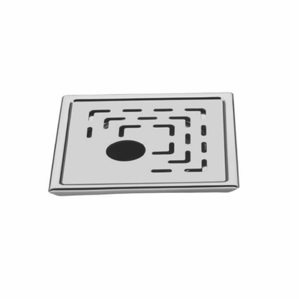 FLOOR TRAP (SS 304) WITH WASTE PIPE HOLE SATIN FINISH