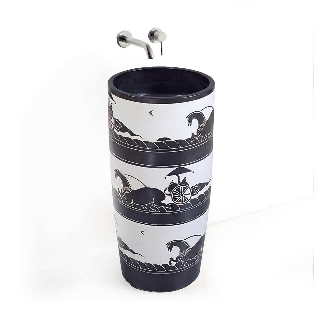 Porcelain One Piece Basin